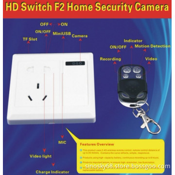 Home Security Socket Video Recorder Remote Control (QT-F2)